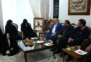 دیدار فرماندهان سپاه با خانواده سپهبد شهید «غلامعلی رشید»