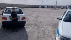 توقیف یک پراید با رانندگی کودک ۱۲ ساله