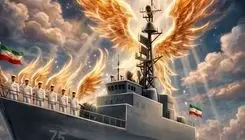 پیکرهای مطهر ۸۴ شهید قهرمان ناوشکن دنا تشییع می‌شود