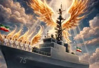 پیکرهای مطهر ۸۴ شهید قهرمان ناوشکن دنا تشییع می‌شود