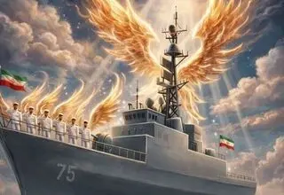 پیکرهای مطهر ۸۴ شهید قهرمان ناوشکن دنا تشییع می‌شود