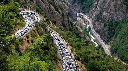 جاده چالوس یکطرفه می‌شود