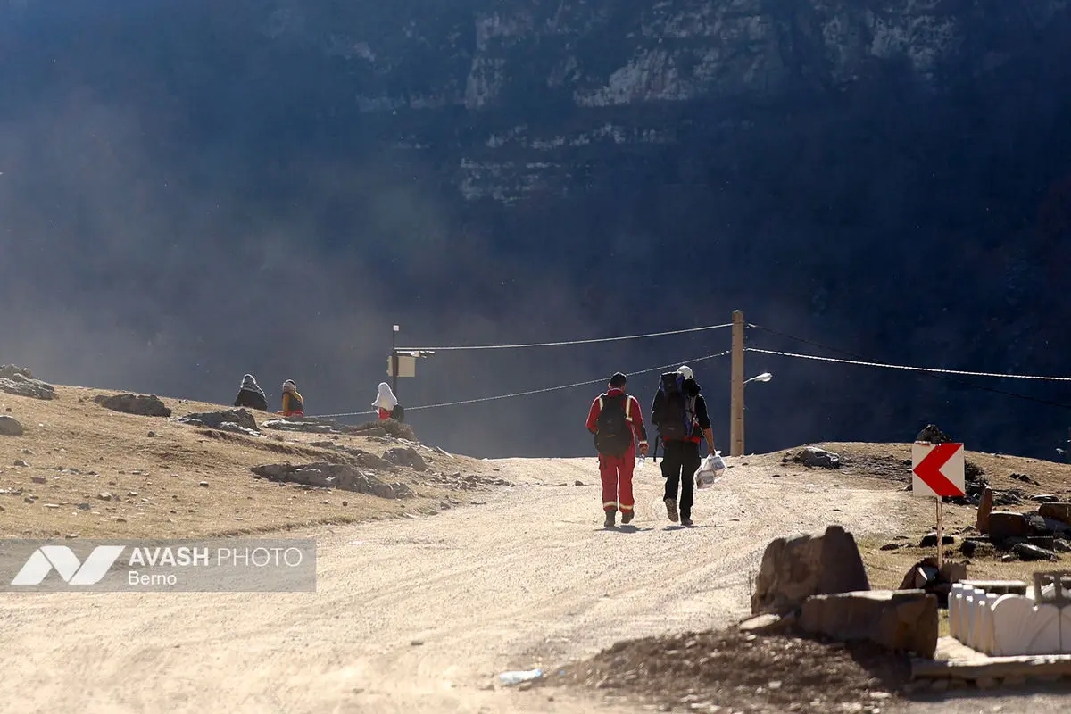 عملیات مهار آتش‌سوزی مناطق کوهستانی روستاهای دلیر و الیت