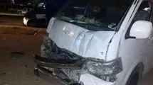 تصادف هولناک زنجیره‌ای در دولت‌آباد