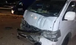 تصادف هولناک زنجیره‌ای در دولت‌آباد