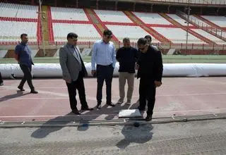 بازدید مدیران باشگاه تراکتور از ورزشگاه یادگار امام (ره)