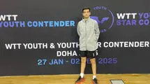 کامبک پینگ‌پنگ باز ایران مقابل حریف سنگاپوری