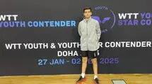 کامبک پینگ‌پنگ باز ایران مقابل حریف سنگاپوری