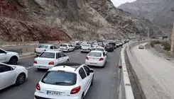جاده چالوس یکطرفه شد؛ ترافیک سنگین راه‌ها