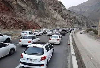 جاده چالوس یکطرفه شد؛ ترافیک سنگین راه‌ها