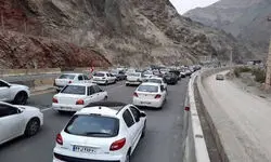 جاده چالوس یکطرفه شد؛ ترافیک سنگین راه‌ها