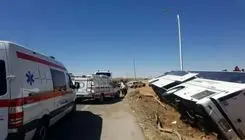 جزئیات جدید از حادثه اتوبوس حامل دانش‌آموزان در جاده قزوین