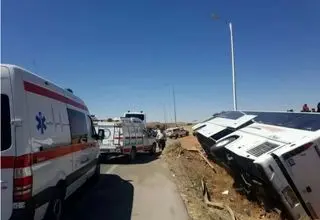 جزئیات جدید از حادثه اتوبوس حامل دانش‌آموزان در جاده قزوین