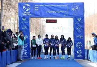 نصرآزادانی قهرمان مسابقات دواتلون آسیا شد