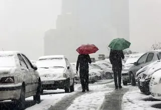 بارش باران و برف در اکثر مناطق کشور/افزایش آلاینده‌ها در ۵ استان