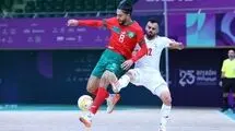 دیدار تیم ملی فوتسال ایران مقابل مراکش با نتیجه مساوی به پایان رسید