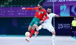 دیدار تیم ملی فوتسال ایران مقابل مراکش با نتیجه مساوی به پایان رسید