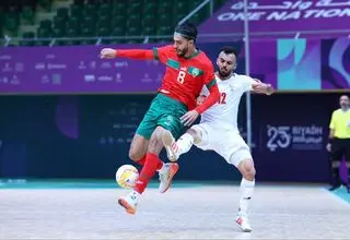 دیدار تیم ملی فوتسال ایران مقابل مراکش با نتیجه مساوی به پایان رسید