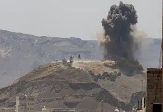 حملات سنگین عربستان به تعز