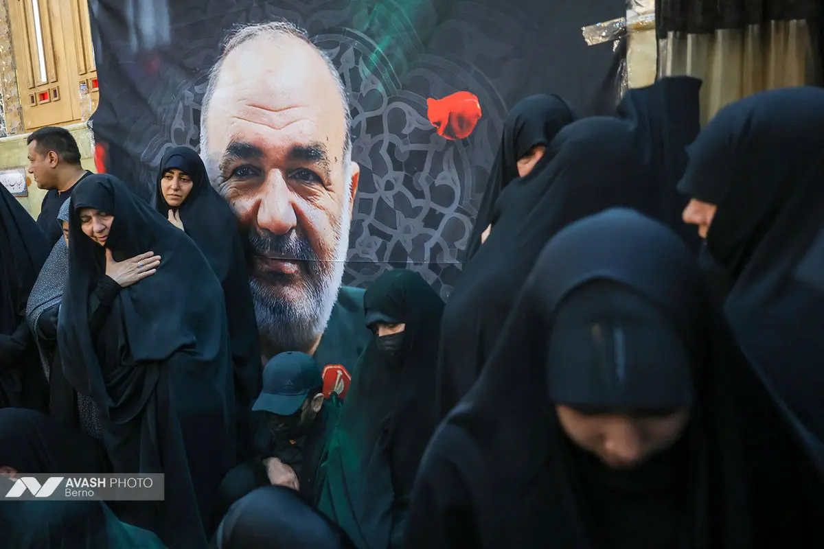 خاکسپاری پیکر سردار شهید «حسین سلامی»  فرمانده کل سپاه و سردار «مسعود شانه‌ئی»