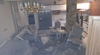 انفجار منزل مسکونی ۲ طبقه در نارمک