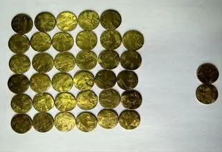 کشف ۳۷ سکه ساسانی در اسدآباد