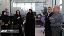 بازدید دکتر فاطمه طباطبایی، عروس امام خمینی (ره) از آوش 