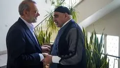 دیدار عادل عبدالمهدی با علی لاریجانی در تهران
