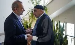 دیدار عادل عبدالمهدی با علی لاریجانی در تهران
