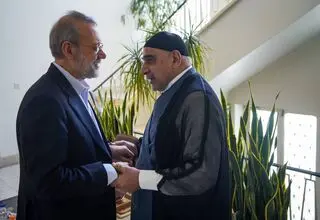 دیدار عادل عبدالمهدی با علی لاریجانی در تهران
