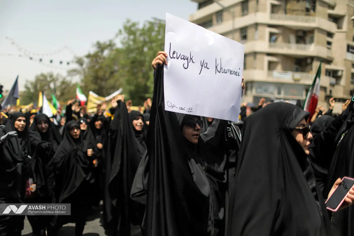 دسته عزاداری مردمی دانشجویی ظهر تاسوعا در تهران