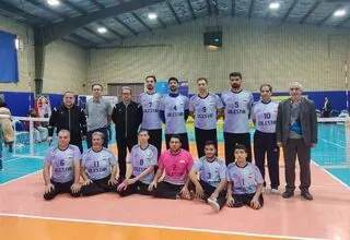 قهرمانی گلستان در مسابقات والیبال نشسته کشور