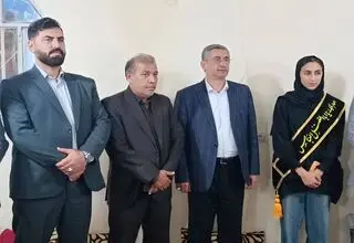 اهدای مدال طلای قهرمانی آسیا به خانواده شهیده غلامی