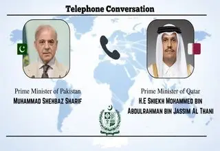 دومین گفت‌وگوی تلفنی نخست‌وزیران قطر و پاکستان