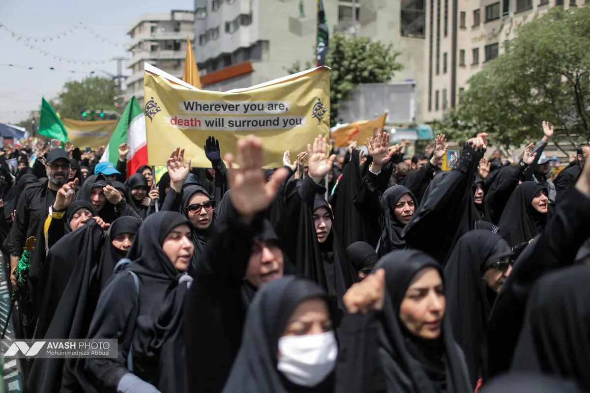 دسته عزاداری مردمی دانشجویی ظهر تاسوعا در تهران