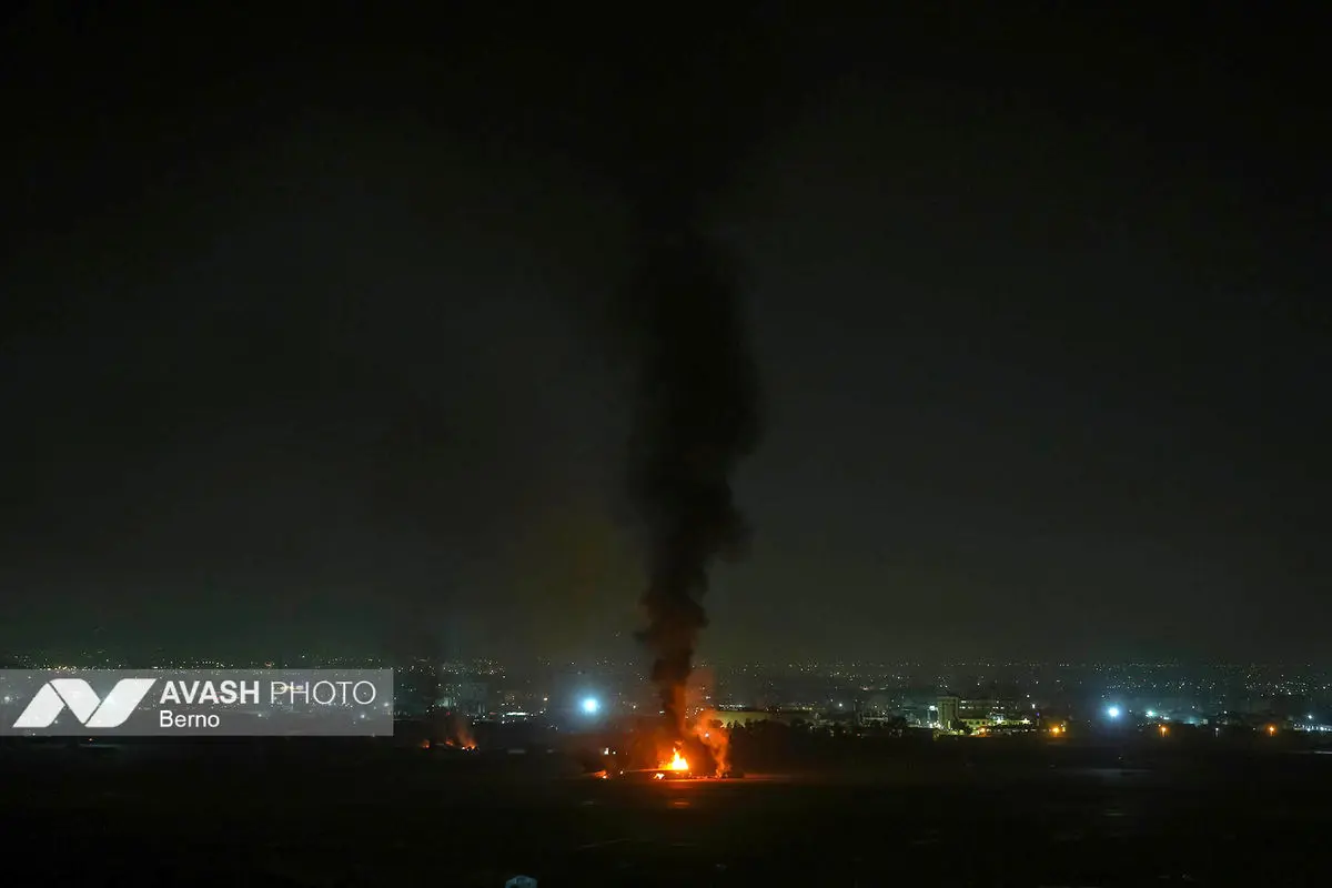 حمله موشکی آمریکایی - صهیونیستی به مناطقی از غرب تهران