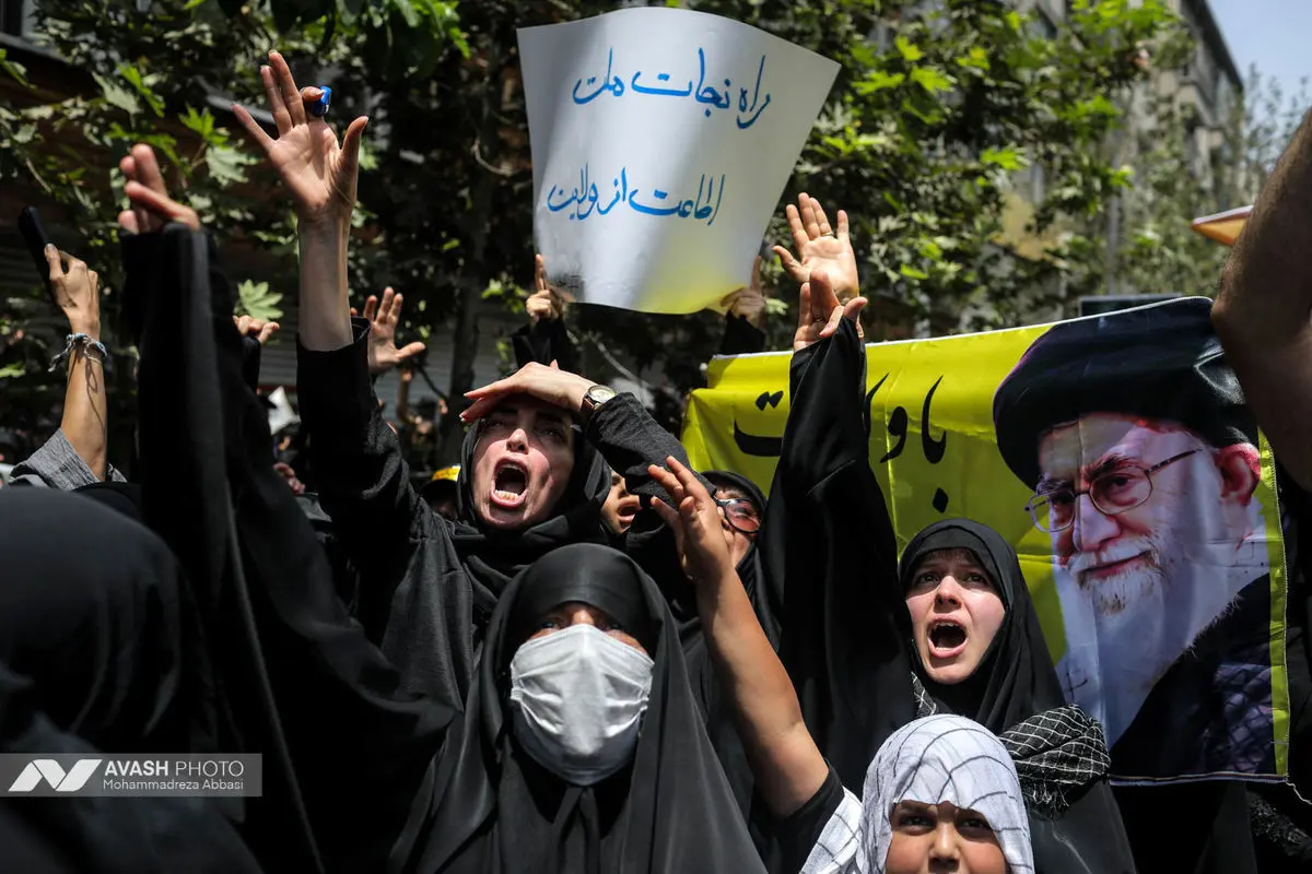 دسته عزاداری مردمی دانشجویی ظهر تاسوعا در تهران