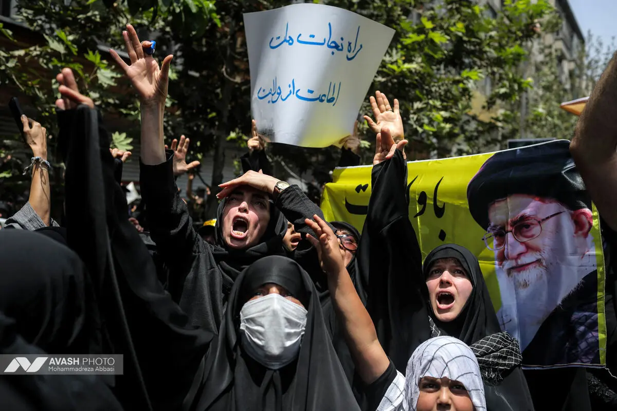 دسته عزاداری مردمی دانشجویی ظهر تاسوعا در تهران