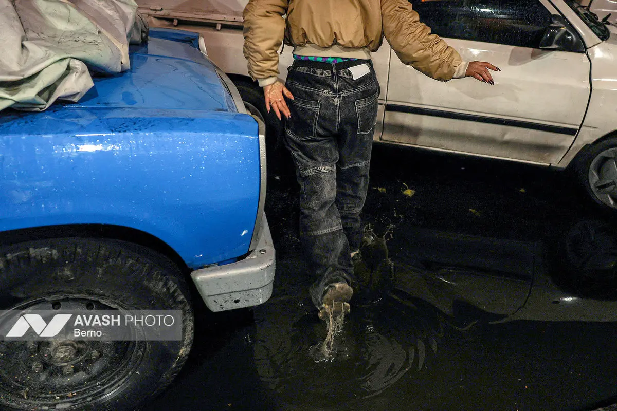 بارش باران پاییزی در تهران