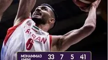 ۵ بسکتبالیست برتر از نگاه فیبا/ امینی در صدر 