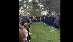 تصاویری از مراسم خاکسپاری بهرام بیضایی در آمریکا+ ویدئو