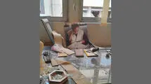 آخرین وضعیت خانه اکبر رادی که در جنگ ۱۲ روزه نیمه‌ویران شد