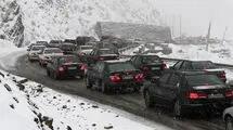 ترافیک سنگین در جاده چالوس 