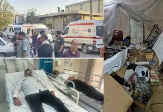 مصدومیت ۲ مامور اورژانس در امدادرسانی