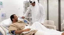 امیر قطر با مجروحان حمله اسرائیل دیدار کرد