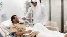 امیر قطر با مجروحان حمله اسرائیل دیدار کرد