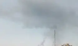 انفجار و آتش سوزی شدید در محدوده بازار آهن شادآباد تهران