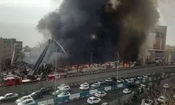 اعزام ۴ آمبولانس و یک اتوبوس‌آمبولانس به محل آتش سوزی بازارچه جنت آباد