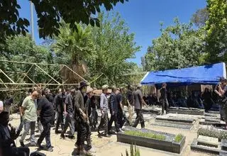 تشییع پیکر شهرزاد جواهری بازیگر فقید تئاتر و تلویزیون تا قطعه هنرمندان 