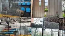 آسیب به زمین های پدل باشگاه انقلاب در پی حملات اسرائیل و آمریکا  